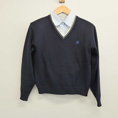 【中古】兵庫県 伊丹高等学校 女子制服 2点 (ニット・シャツ) sf056828