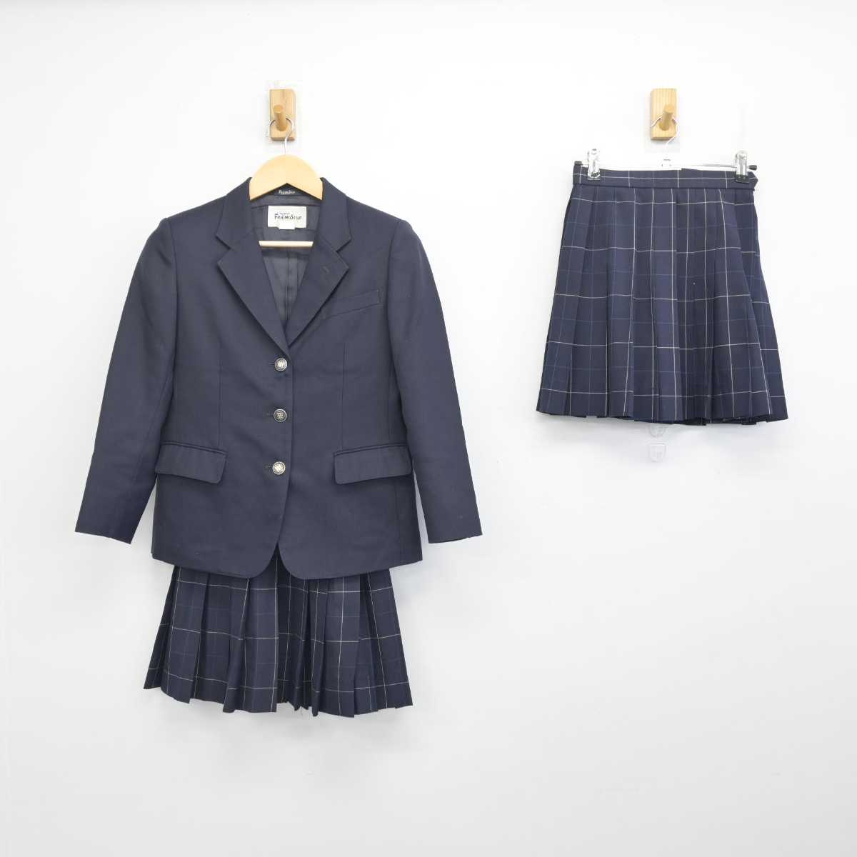 【中古】東京都 目黒中央中学校 女子制服 3点 (ブレザー・スカート) sf056839