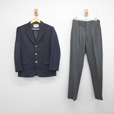 【中古】 学校名不明 男子制服 2点 (ブレザー・ズボン) sf056840