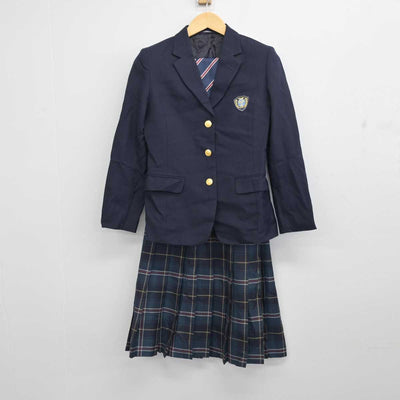 【中古】北海道 札幌山の手高等学校 女子制服 4点 (ブレザー・ニット・スカート) sf056843