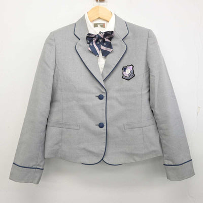 【中古】広島県 進徳女子高等学校 女子制服 3点 (ブレザー・シャツ) sf056867