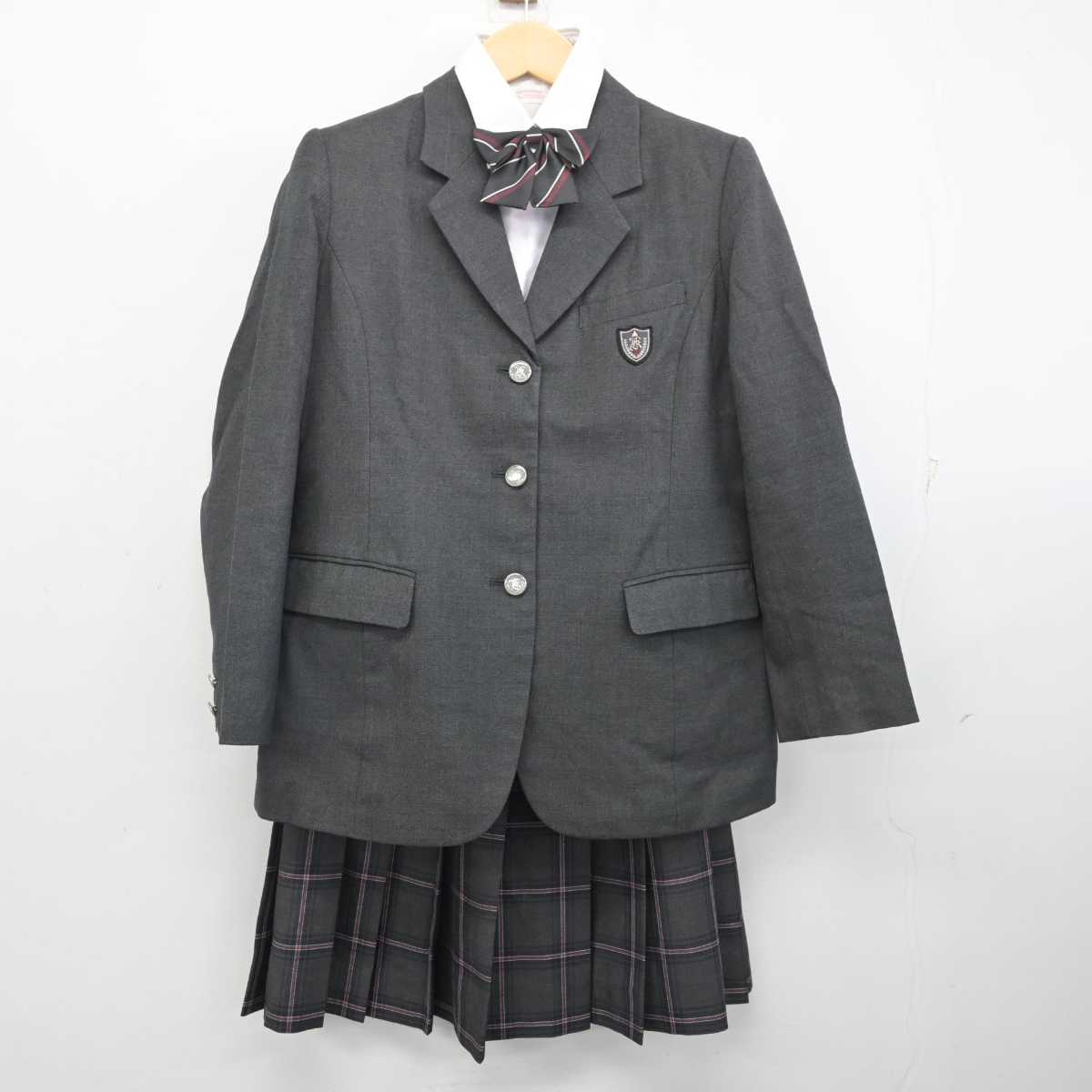 【中古】東京都 小平高等学校 女子制服 4点 (ブレザー・シャツ・スカート) sf056877