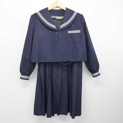 【中古】茨城県 常北中学校 女子制服 3点 (セーラー服・ジャンパースカート) sf056887