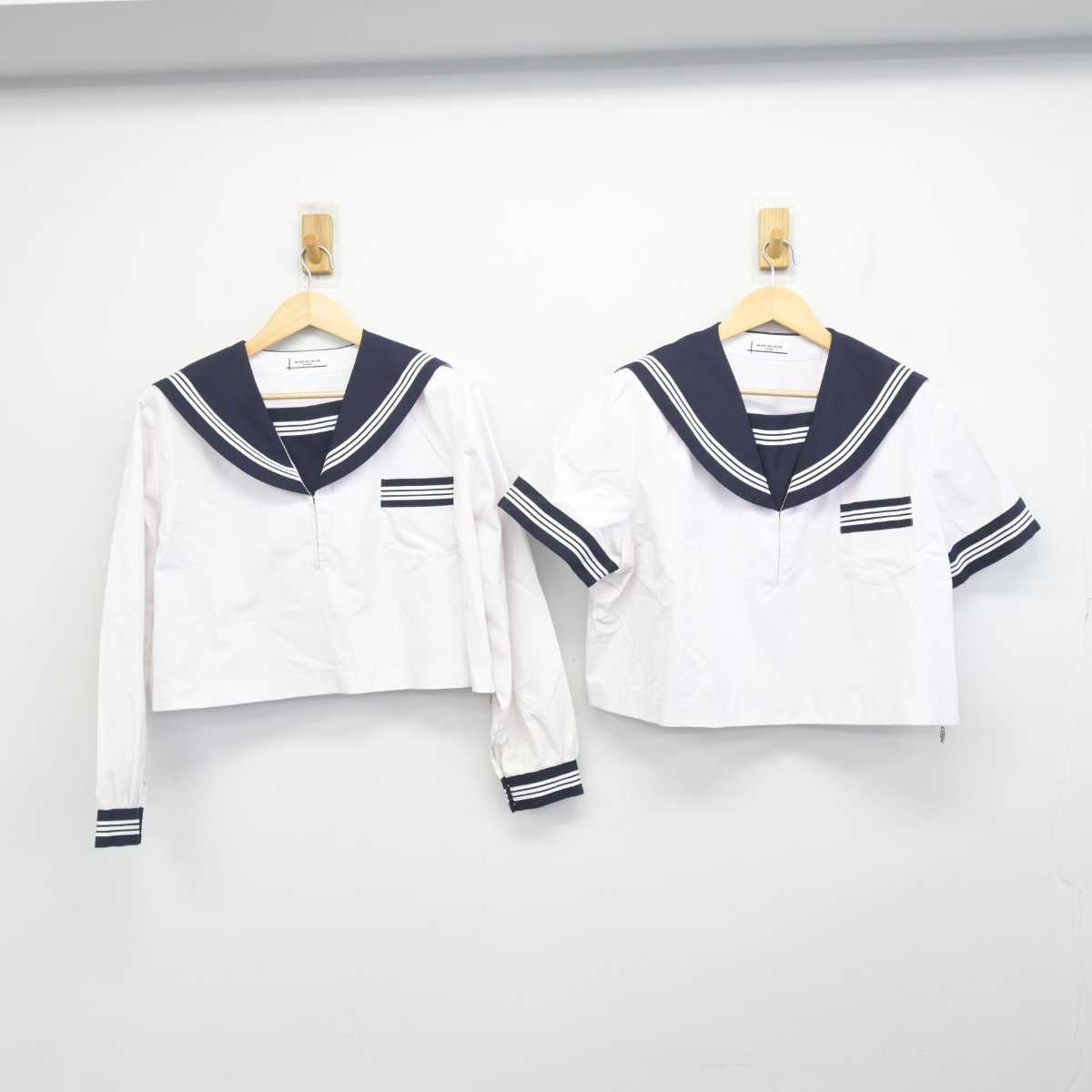 【中古】茨城県 常北中学校 女子制服 2点 (セーラー服) sf056890