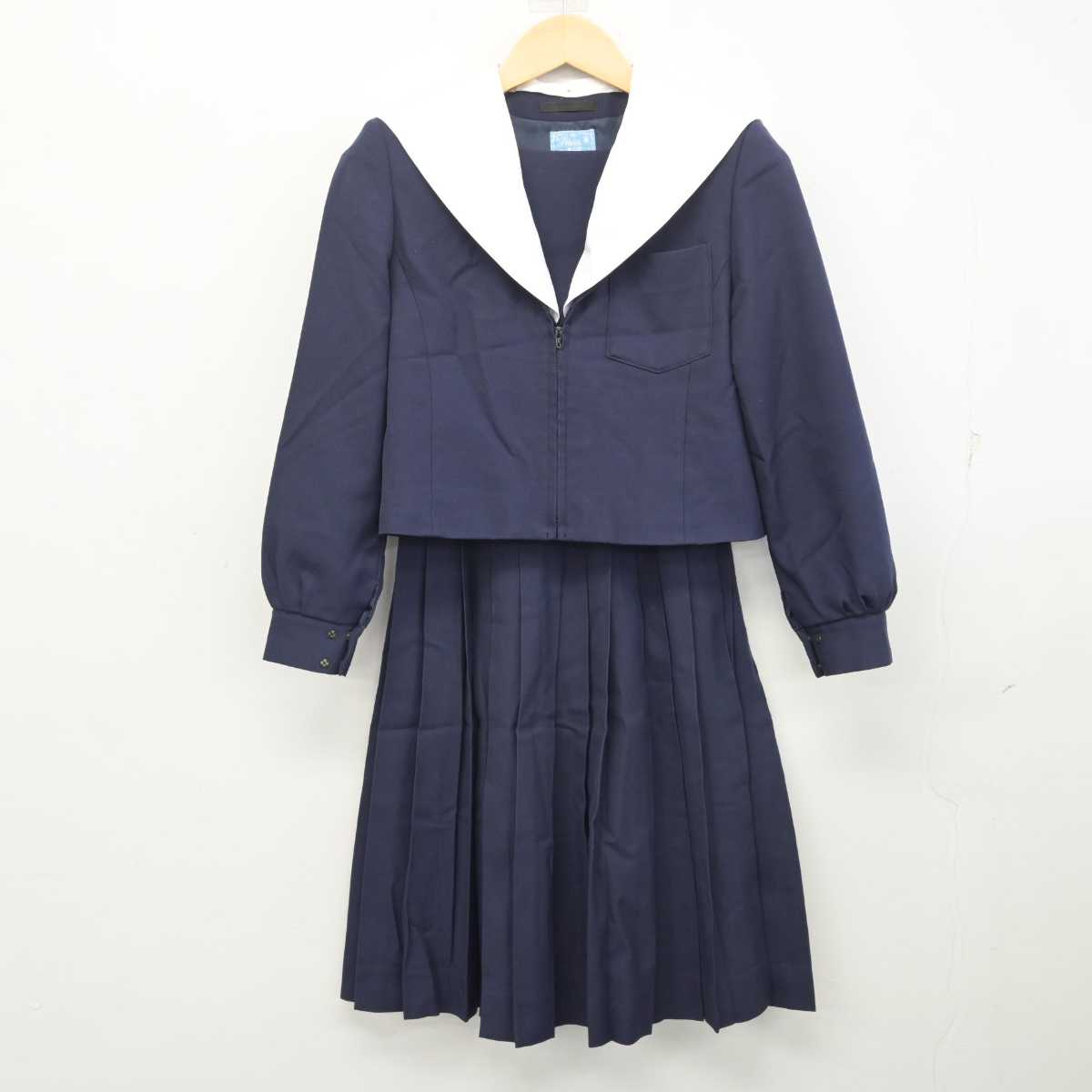 【中古】愛知県 大府西中学校 女子制服 2点 (セーラー服・スカート) sf056895