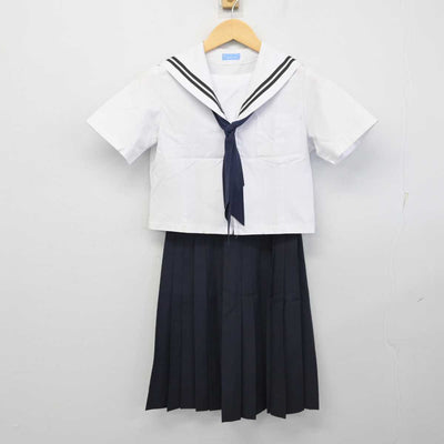 【中古】愛知県 大府西中学校 女子制服 3点 (セーラー服・スカート) sf056897