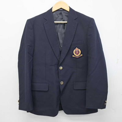 【中古】大阪府 阪南大学高等学校 男子制服 2点 (ブレザー・ズボン) sf056901