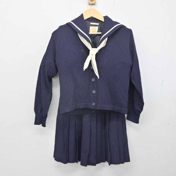 中古】愛知県 金城学院中学校 女子制服 6点 (セーラー服・ニット