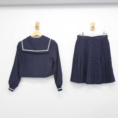 【中古】愛知県 金城学院中学校 女子制服 6点 (セーラー服・ニット・スカート) sf056910