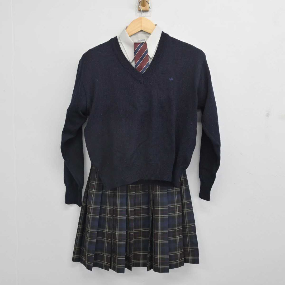 【中古】千葉県 佐倉東高等学校 女子制服 5点 (ブレザー・ニット・シャツ・スカート) sf056915 | 中古制服通販パレイド