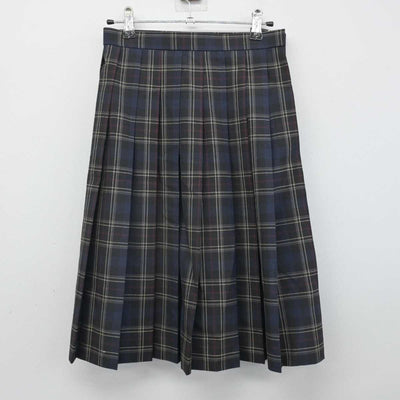 【中古】千葉県 佐倉東高等学校 女子制服 3点 (ニットベスト・スカート) sf056916