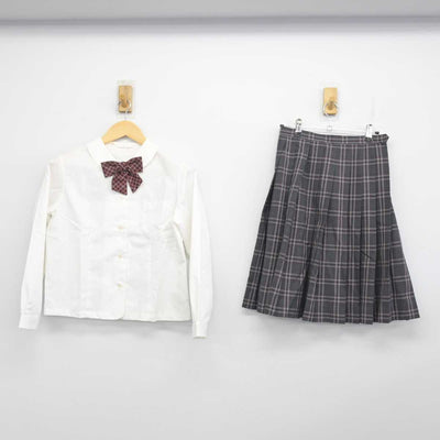 【中古】宮崎県 都城聖ドミニコ学園高等学校 女子制服 5点 (ブレザー・ニット・シャツ・スカート) sf056923