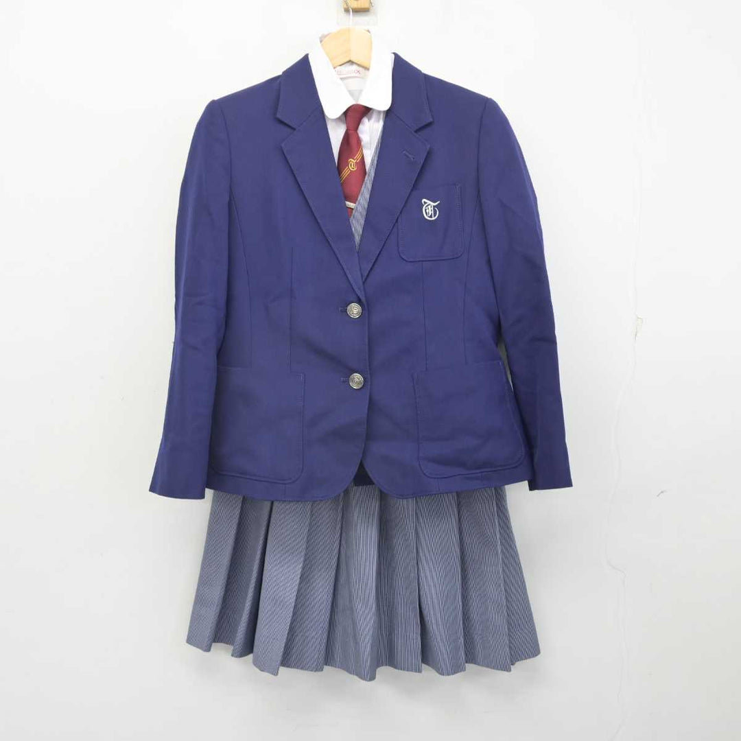 【中古】鹿児島県 武岡台高等学校 女子制服 5点 (ブレザー・ベスト・シャツ・スカート) sf056928