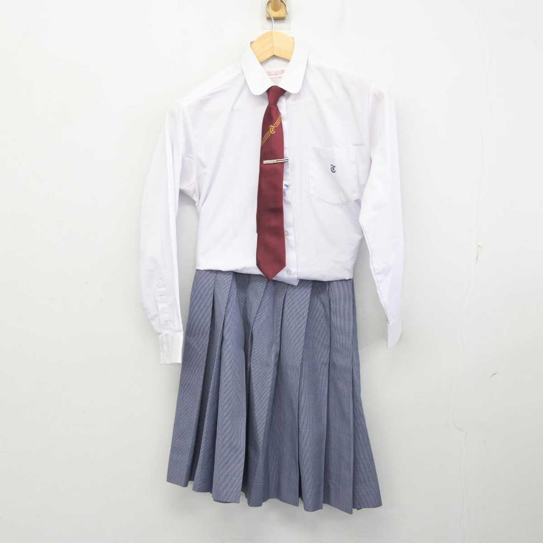 【中古】鹿児島県 武岡台高等学校 女子制服 5点 (ブレザー・ベスト・シャツ・スカート) sf056928