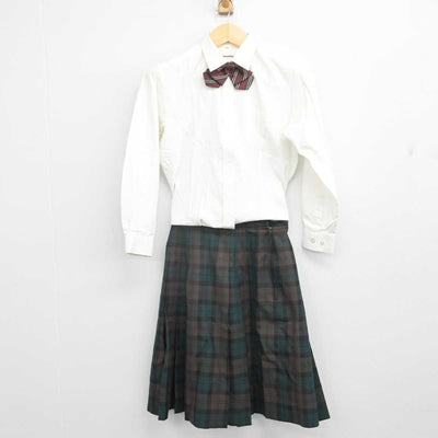 【中古】三重県 セントヨゼフ女子学園中学校 女子制服 4点 (シャツ・スカート) sf056937