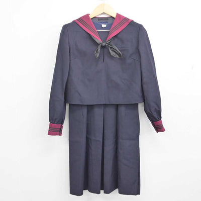 【中古】神奈川県 横浜共立学園中学高等学校 女子制服 3点 (セーラー服・スカート) sf056949