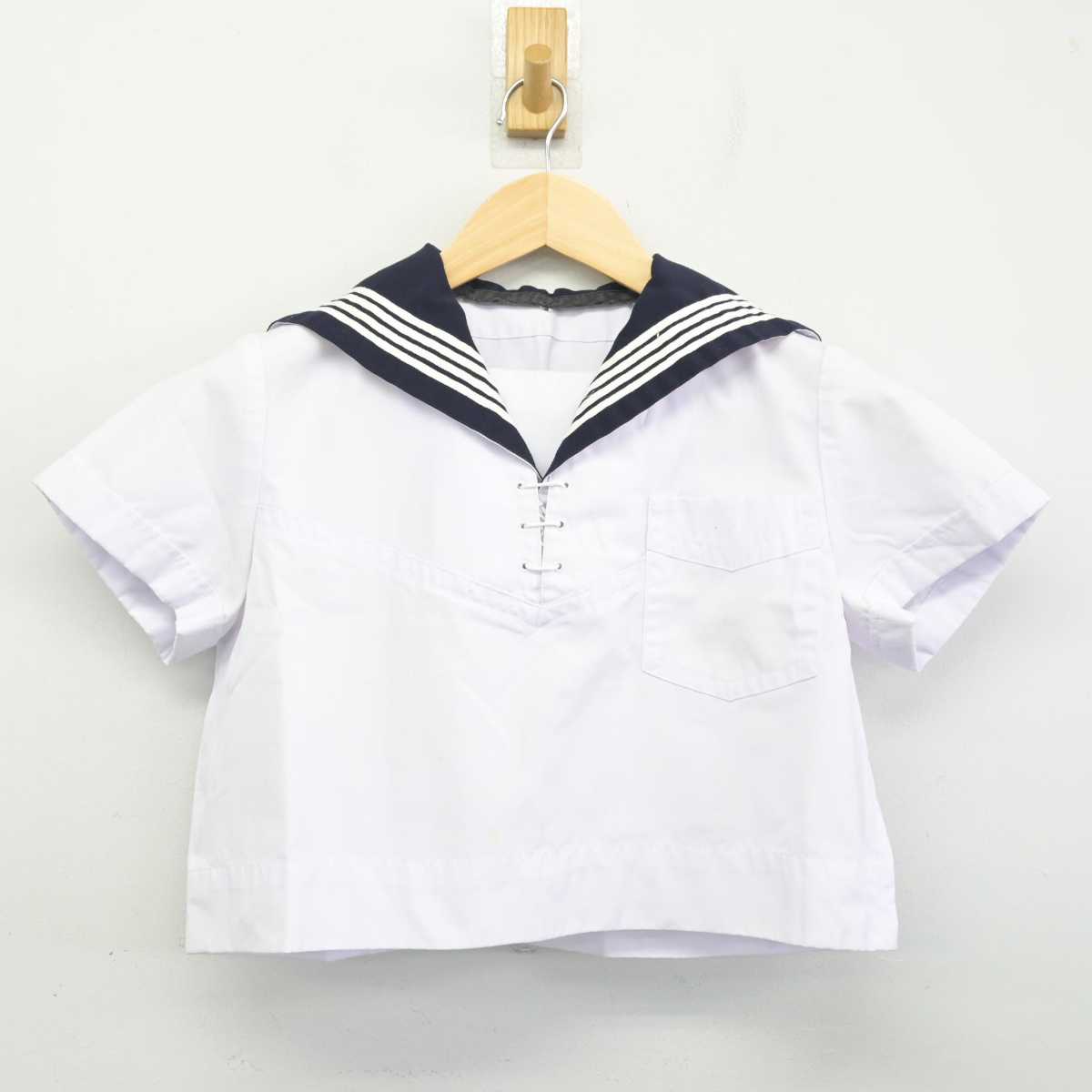 【中古】宮城県 常盤木学園高等学校 女子制服 2点 (セーラー服・スカート) sf056950