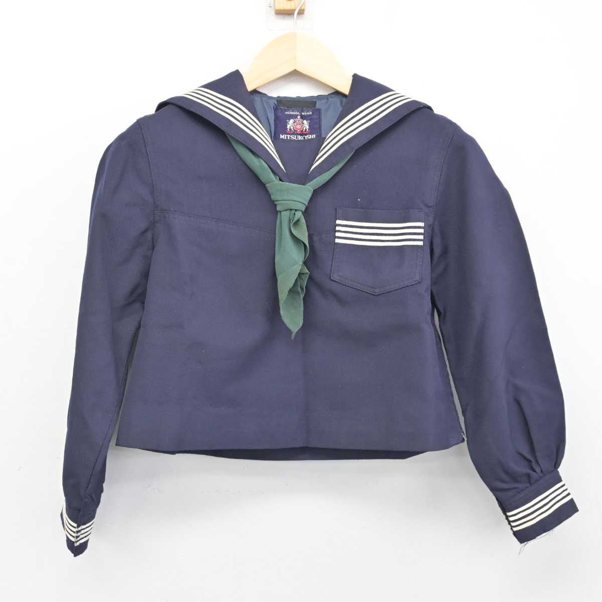 【中古】宮城県 常盤木学園高等学校 女子制服 5点 (セーラー服・スカート) sf056951