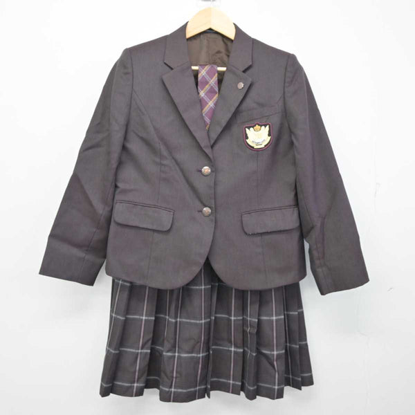 中古】秋田県 秋田令和高等学校 女子制服 4点 (ブレザー・ニット