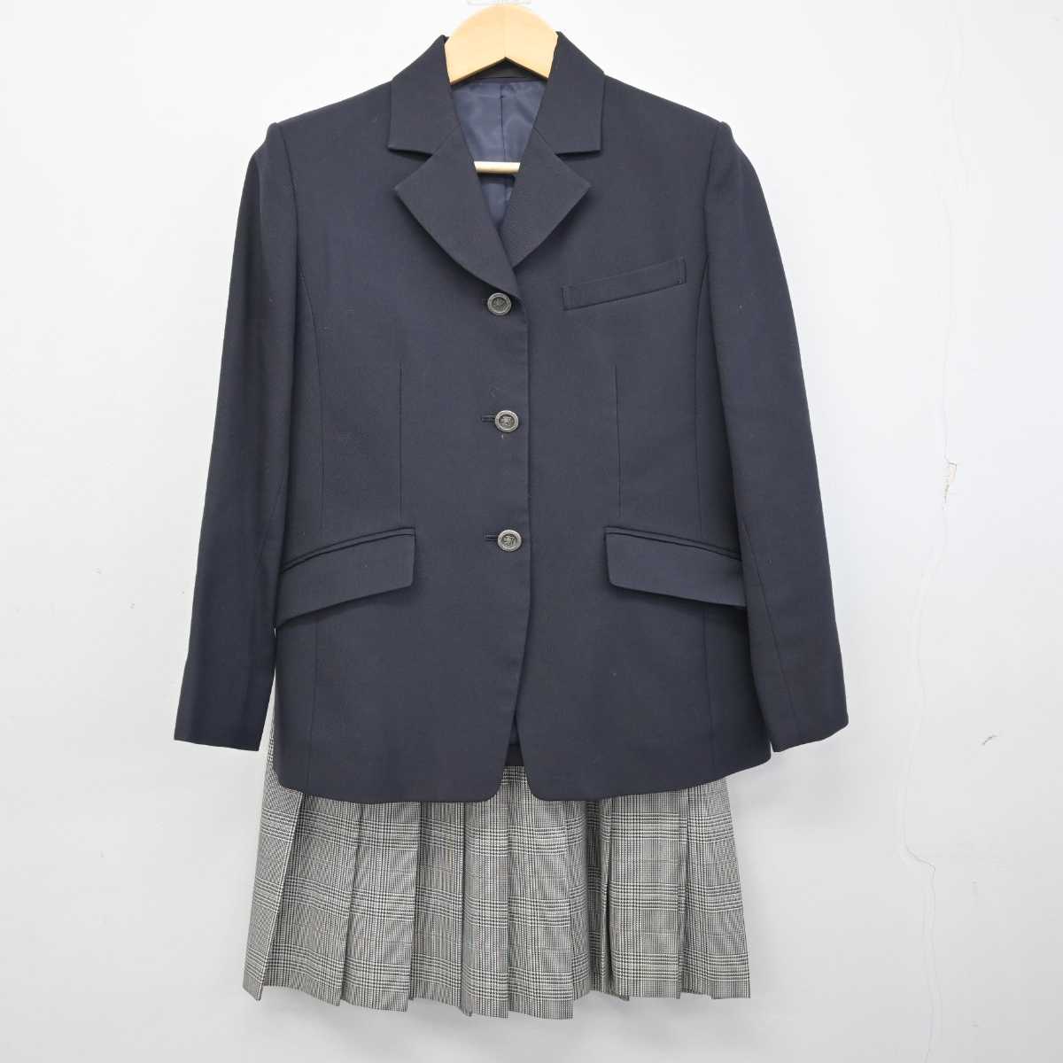 【中古】埼玉県 淑徳与野高等学校 女子制服 3点 (ブレザー・ニット・スカート) sf056994