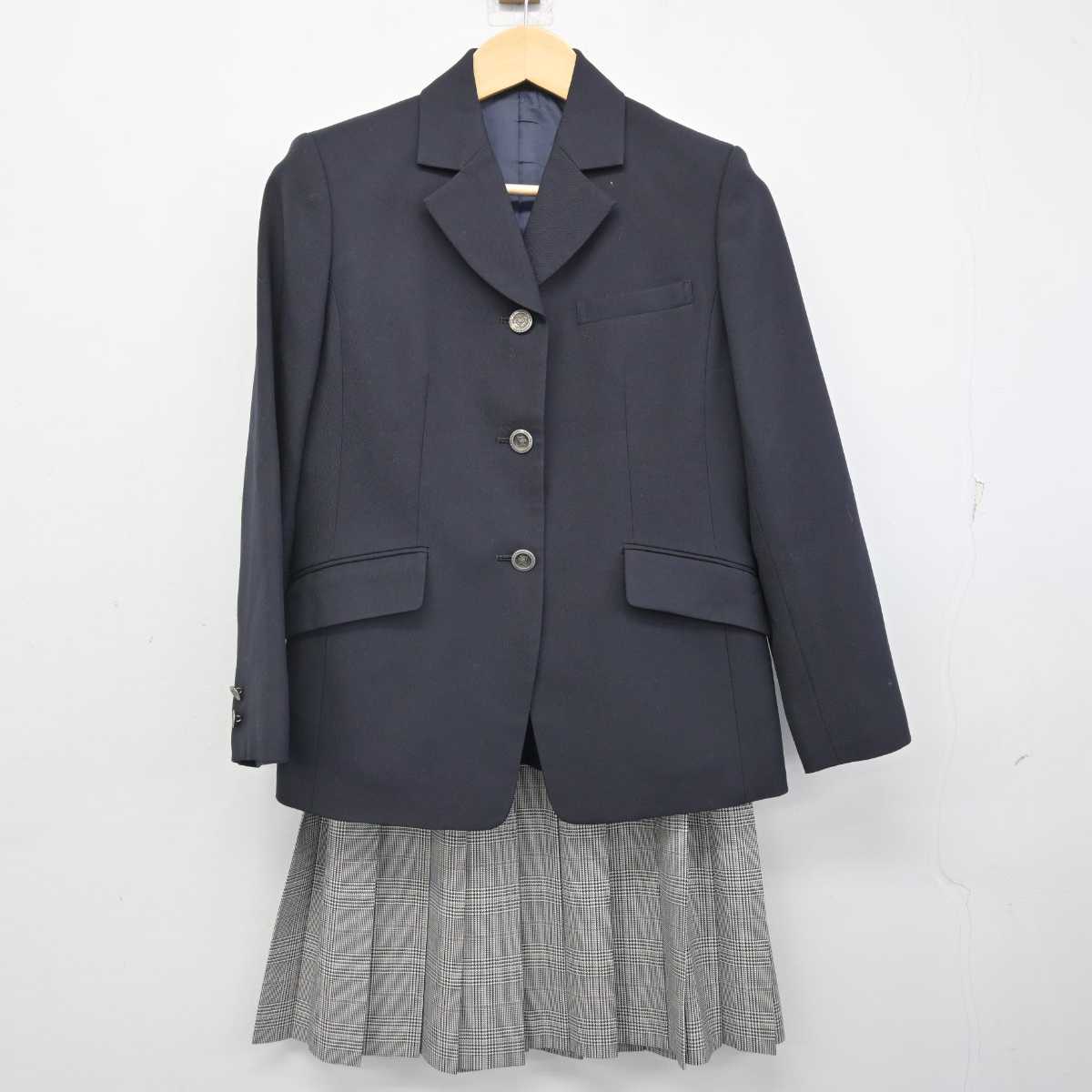 【中古】埼玉県 淑徳与野高等学校 女子制服 3点 (ブレザー・ニット・スカート) sf056995