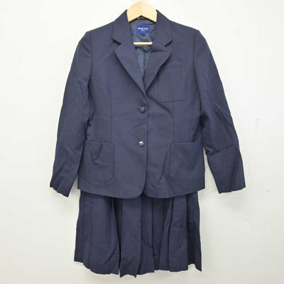 【中古】神奈川県 藤沢市立明治中学校 女子制服 3点 (ブレザー・ベスト・スカート) sf057006