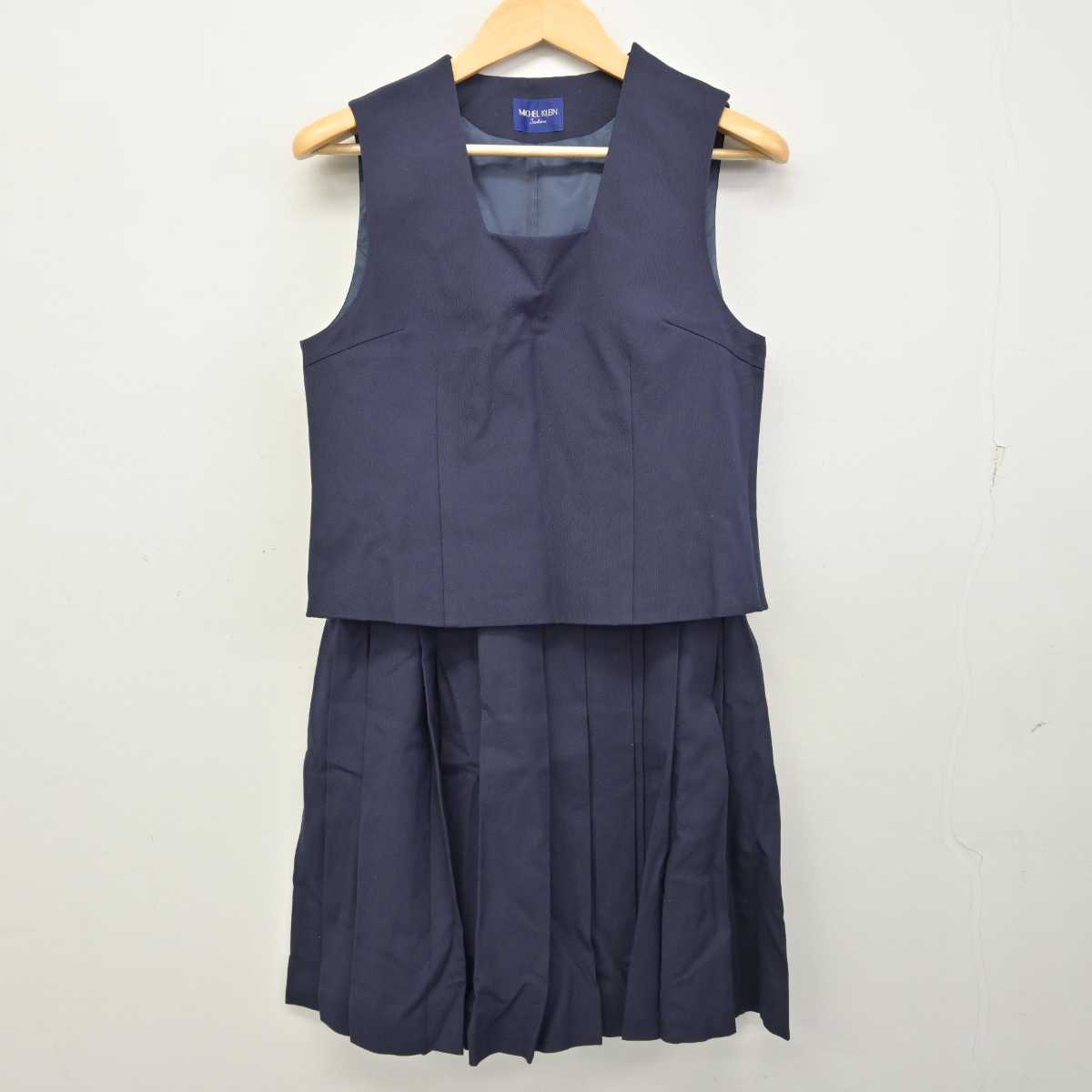 【中古】神奈川県 藤沢市立明治中学校 女子制服 3点 (ブレザー・ベスト・スカート) sf057006