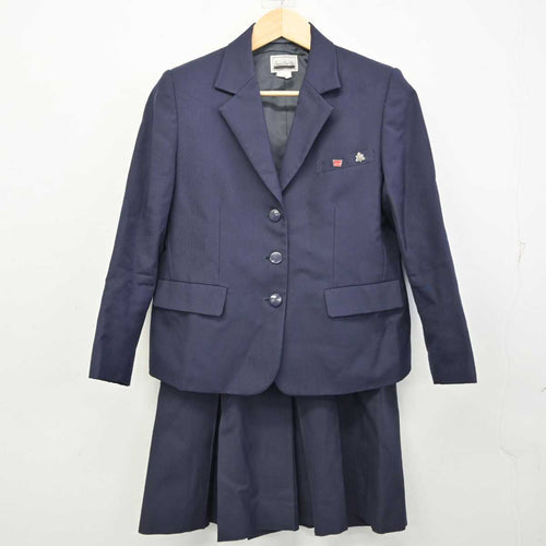 中古】東京都 専修大学附属高等学校 女子制服 5点 (ブレザー・ニット