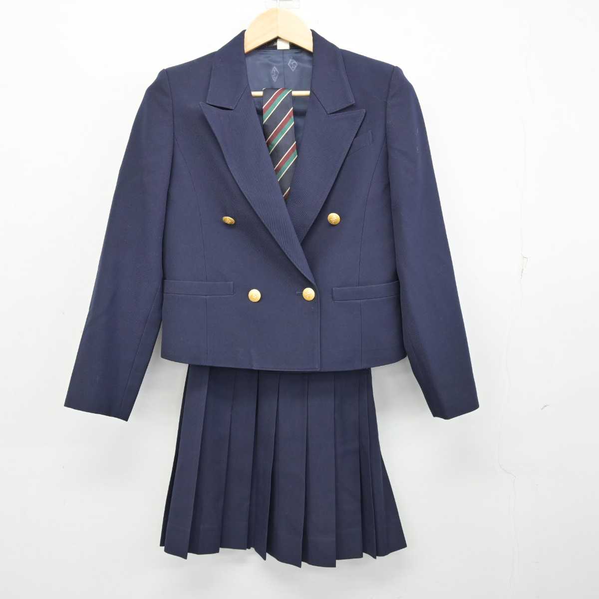 【中古】東京都 中央大学杉並高等学校 女子制服 3点 (ブレザー・スカート) sf057018