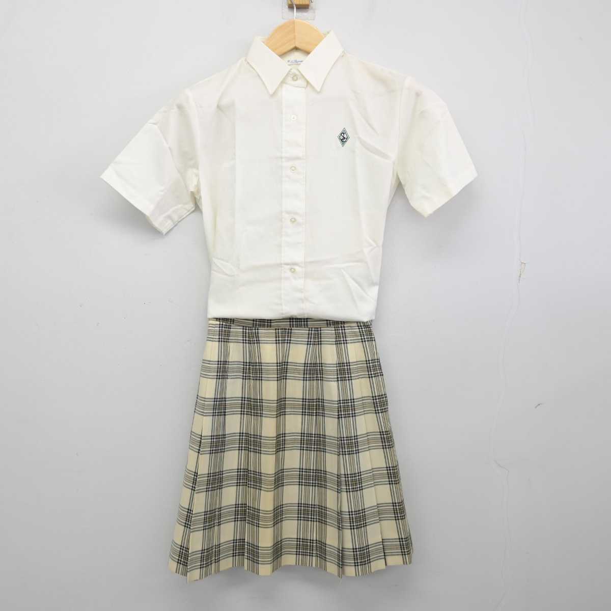 【中古】東京都 中央大学杉並高等学校 女子制服 3点 (シャツ・スカート) sf057019