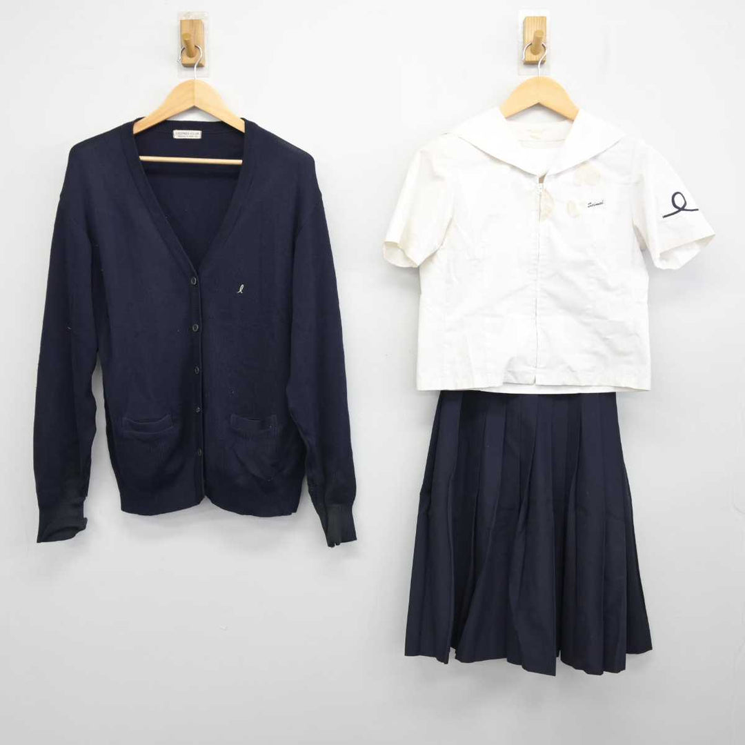 中古】群馬県 伊勢崎清明高等学校 女子制服 3点 (ニット・セーラー服・スカート) sf057025 | 中古制服通販パレイド