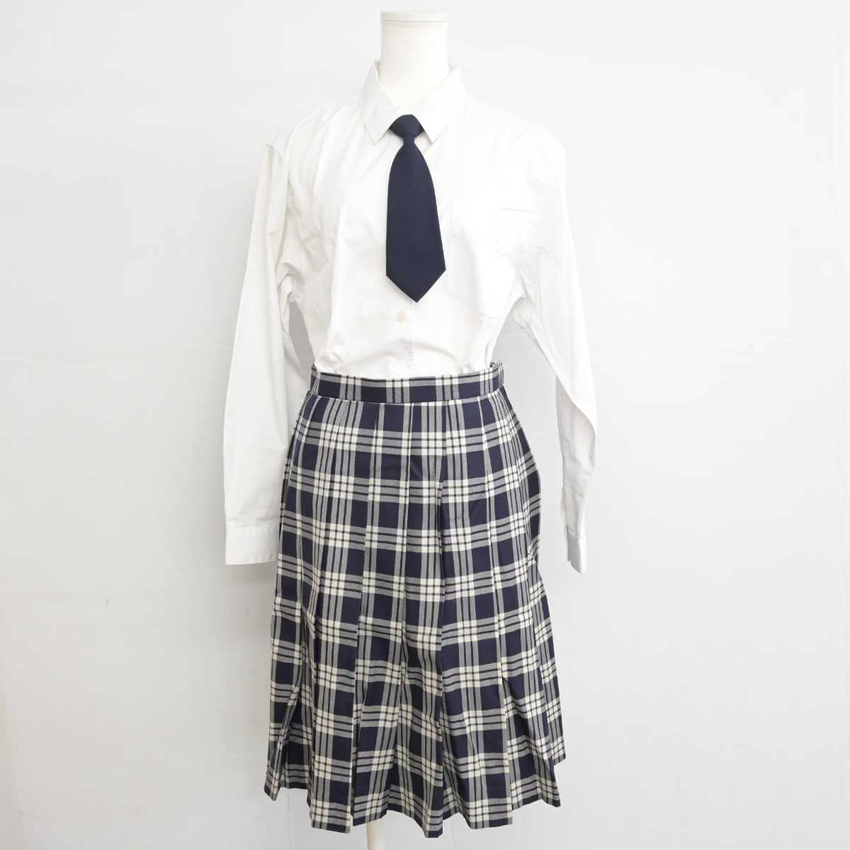 【中古】宮城県 聖和学園高等学校 女子制服 5点 (ブレザー・ベスト・シャツ・スカート) sf057043