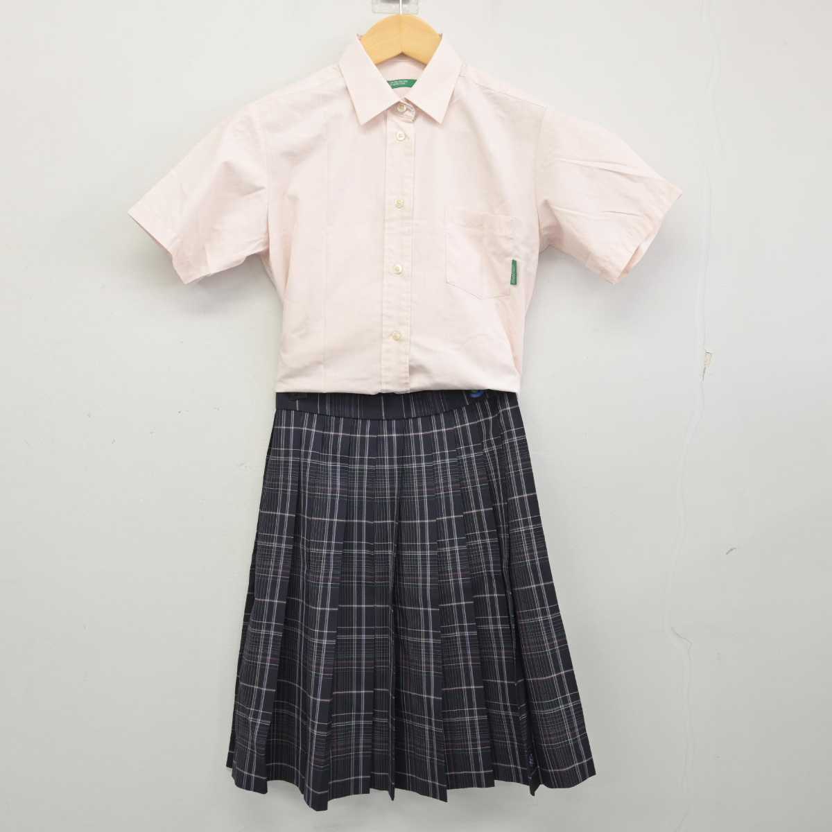 【中古】岐阜県 岐阜聖徳学園高等学校 女子制服 4点 (シャツ・スカート) sf057054