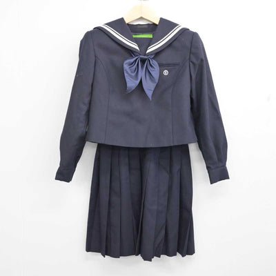 【中古】北海道 札幌静修高等学校 女子制服 4点 (セーラー服・スカート) sf057066