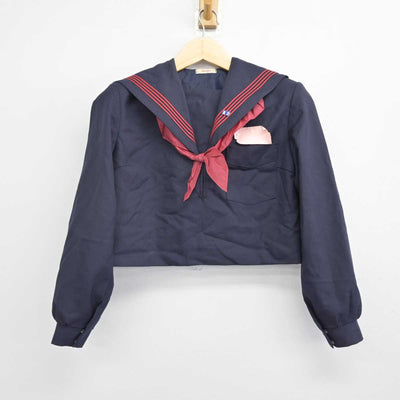 【中古】福岡県 三輪中学校 女子制服 3点 (セーラー服・ジャンパースカート) sf057068