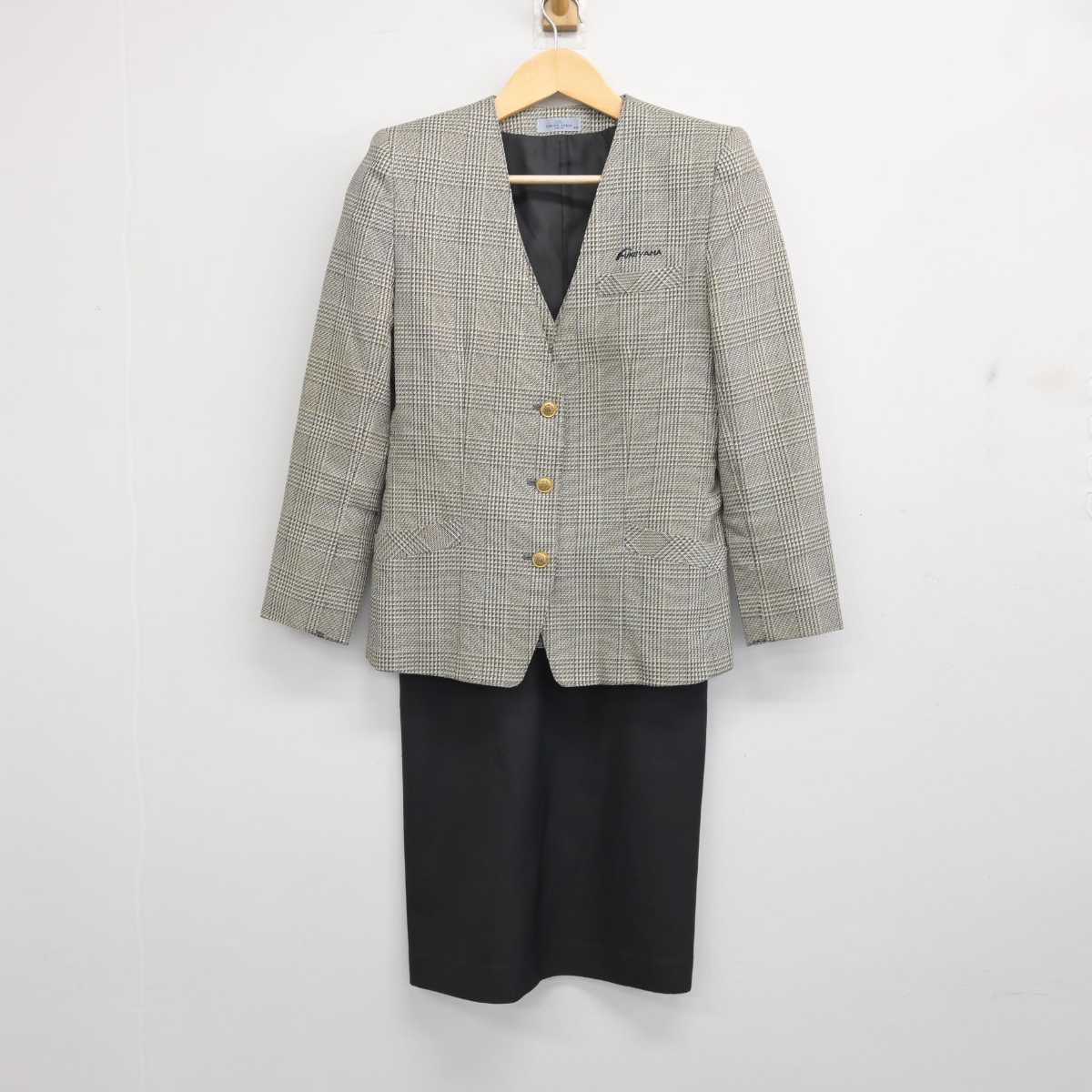 【中古】 福山 女子制服 3点 (ジャケット・ベスト・スカート) sf057090