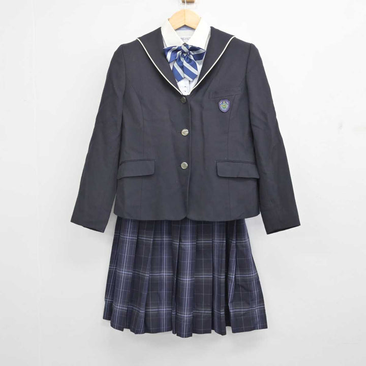 【中古】香川県 藤井学園 寒川高等学校 女子制服 5点 (ブレザー・ニット・シャツ・スカート) sf057093 | 中古制服通販パレイド