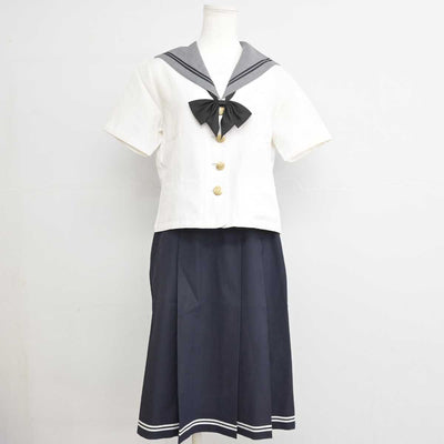 【中古】愛媛県 済美高等学校 女子制服 4点 (セーラー服・スカート) sf057097