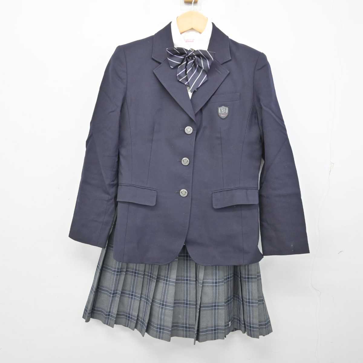 【中古】埼玉県 武南高等学校 女子制服 5点 (ブレザー・シャツ・スカート) sf057122