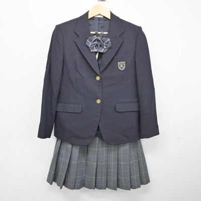 【中古】兵庫県 武庫荘総合高等学校 女子制服 3点 (ブレザー・スカート) sf057132