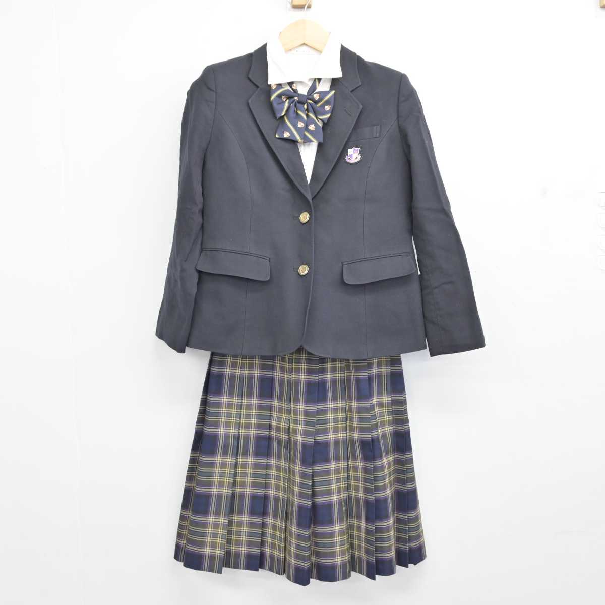 【中古】愛知県 愛知工業大学名電高等学校 女子制服 4点 (ブレザー・シャツ・スカート) sf057145