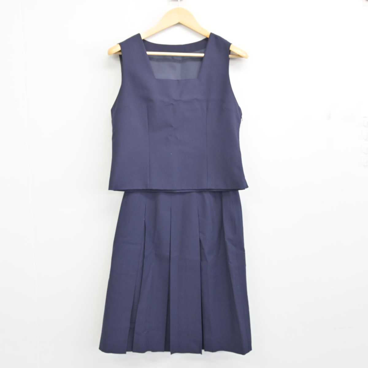 【中古】岩手県 黒沢尻北高等学校 女子制服 2点 (ベスト・スカート) sf057169