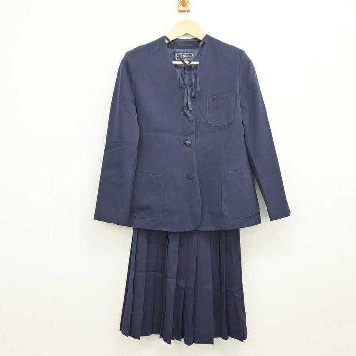 【中古】岩手県 湯田中学校 女子制服 4点 (ブレザー・ベスト・スカート) sf057170