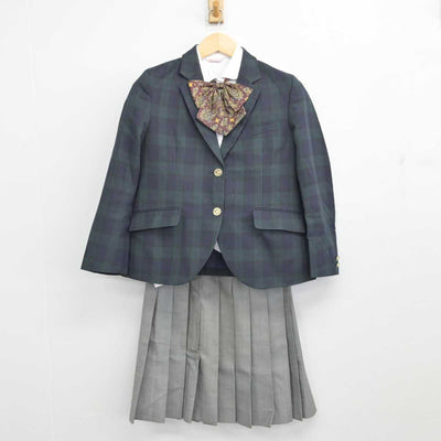 【中古】長崎県 長崎日本大学高等学校 女子制服 5点 (ブレザー・ベスト・シャツ・スカート) sf057173