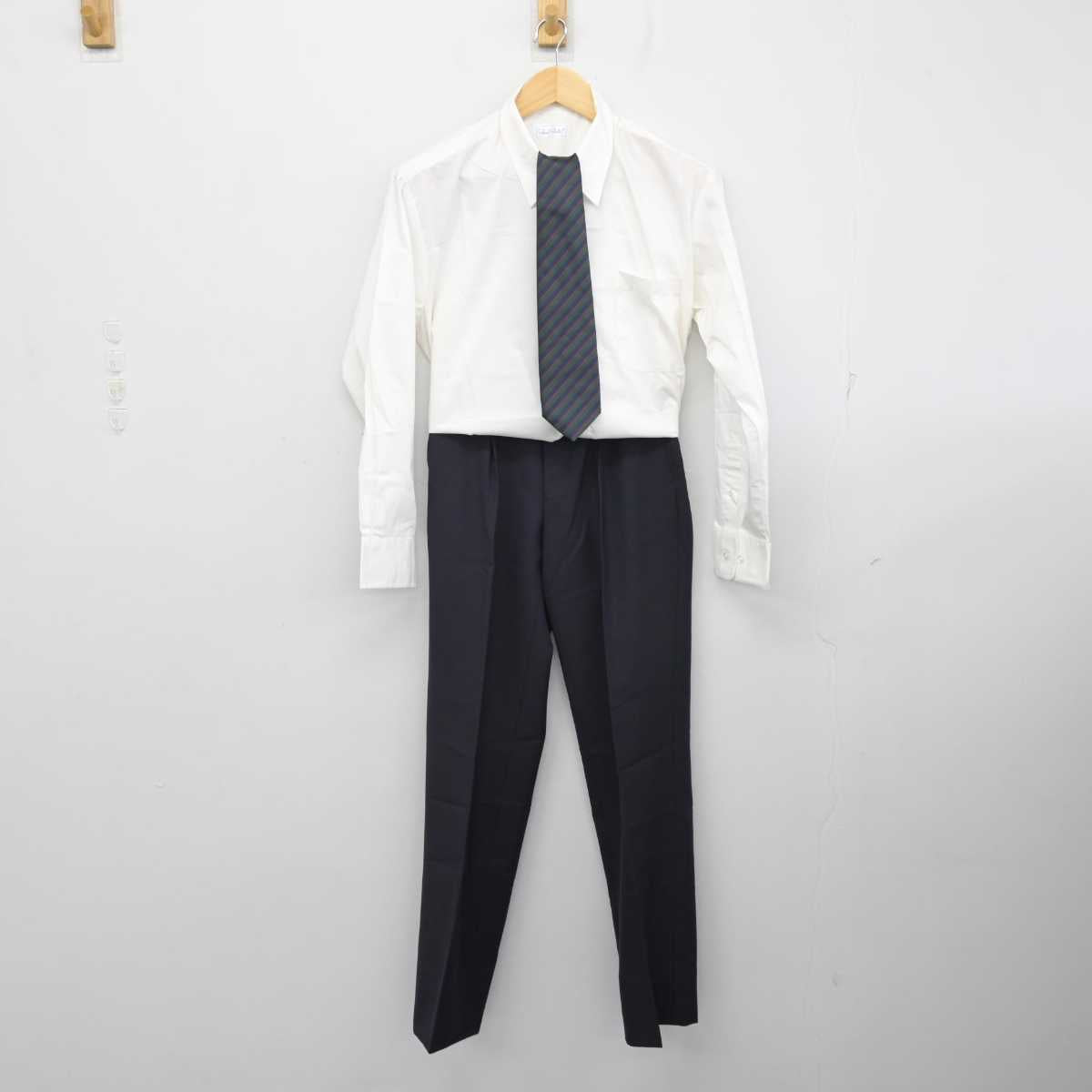 【中古】 星槎学園高等部 男子制服 6点 (ブレザー・シャツ・ズボン) sf057187