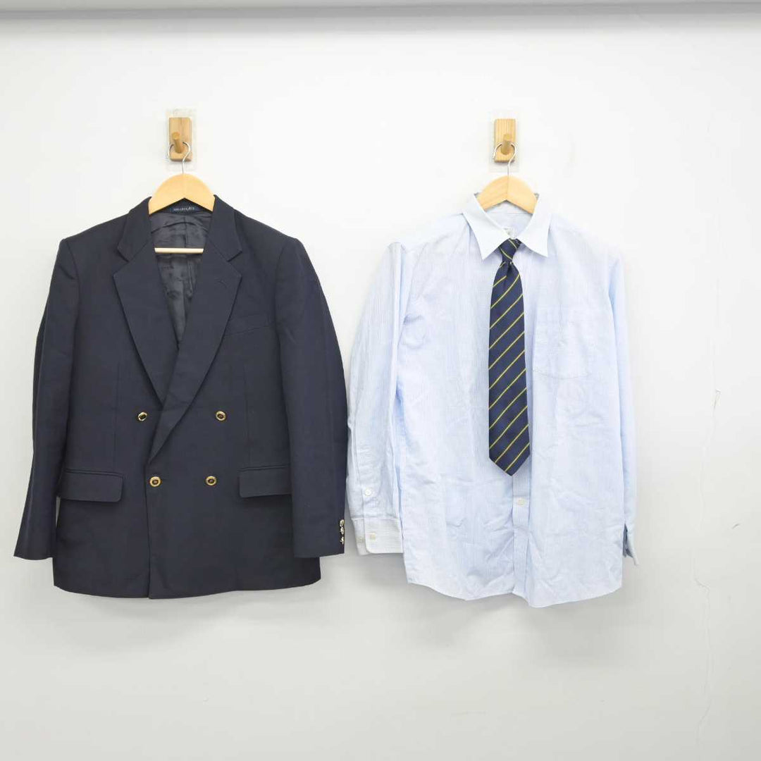 【中古】岡山県 水島工業高等学校 男子制服 4点 (ブレザー・シャツ・ズボン) sf057200