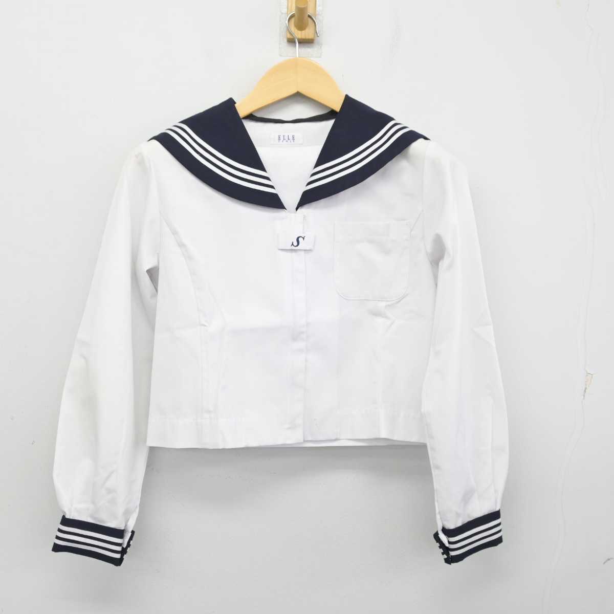 【中古】宮城県 将監東中学校 女子制服 3点 (セーラー服・スカート) sf057211