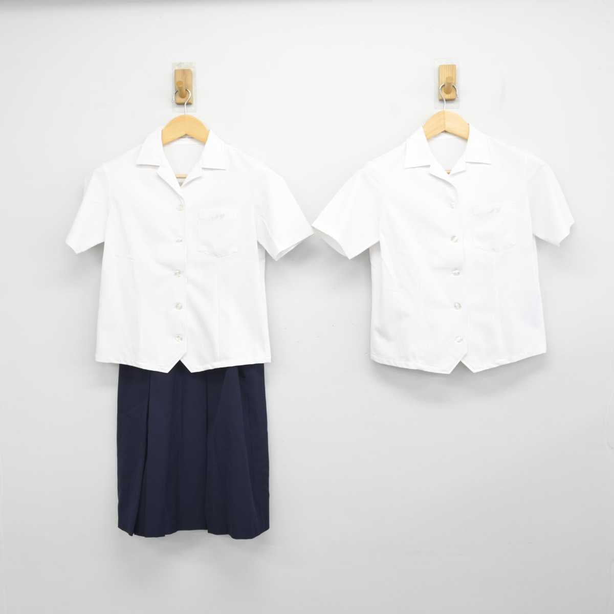 【中古】宮城県 宮城学院高等学校 女子制服 3点 (シャツ・スカート) sf057214