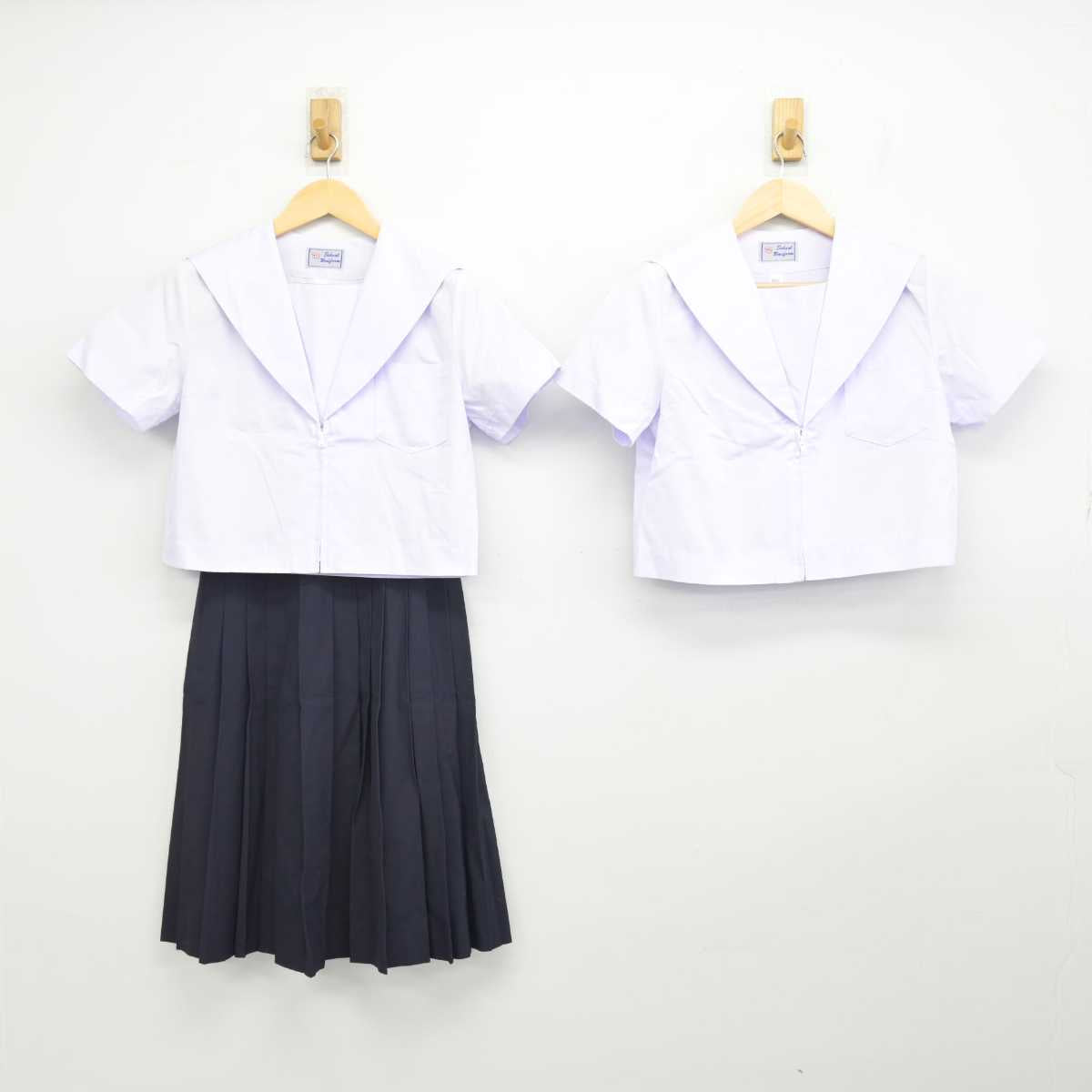 【中古】愛知県 大曽根中学校 女子制服 3点 (セーラー服・スカート) sf057222