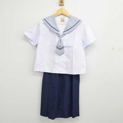 【中古】岩手県 滝沢中学校 女子制服 5点 (セーラー服・スカート) sf057223